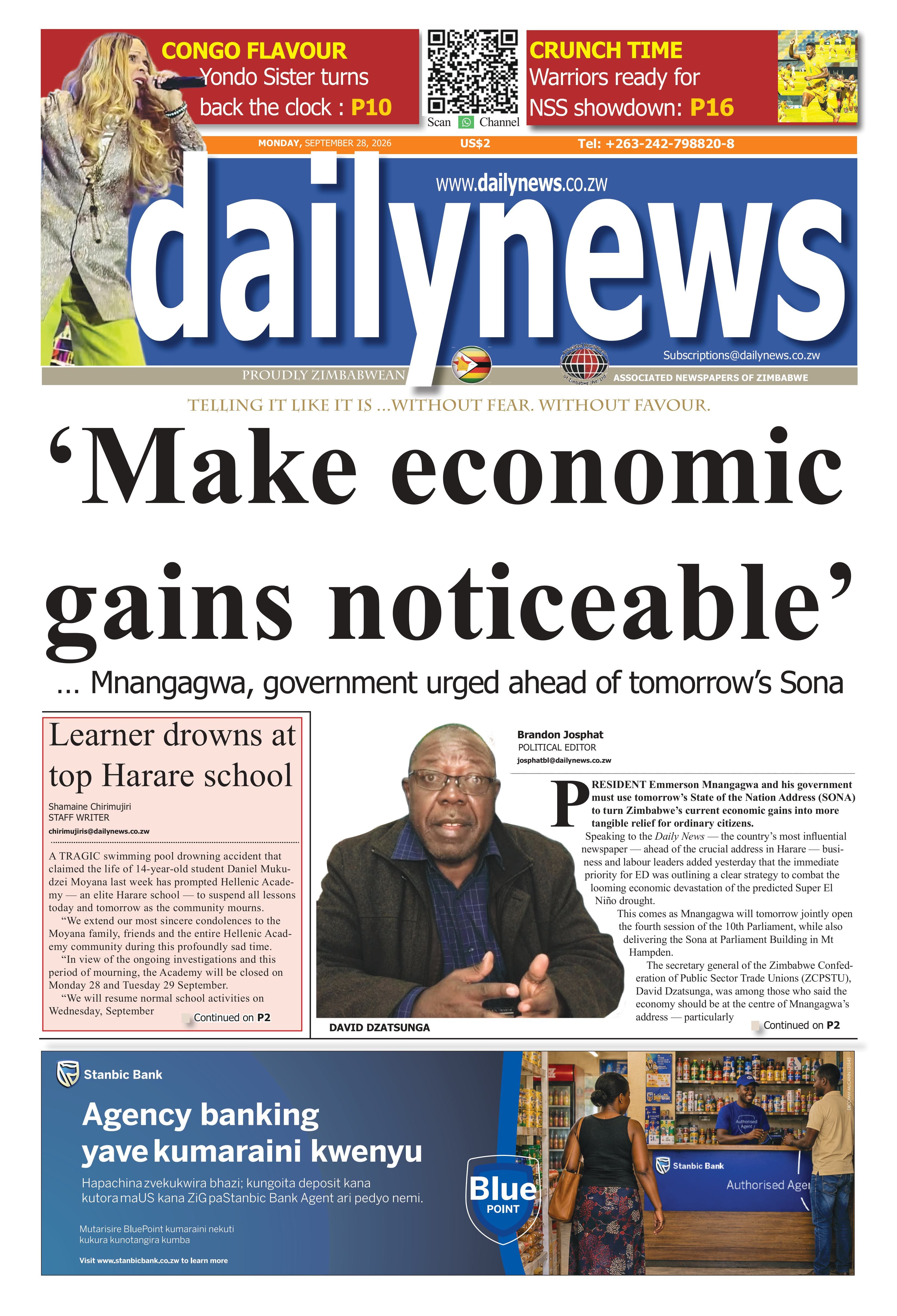 Monday 28 September 2026